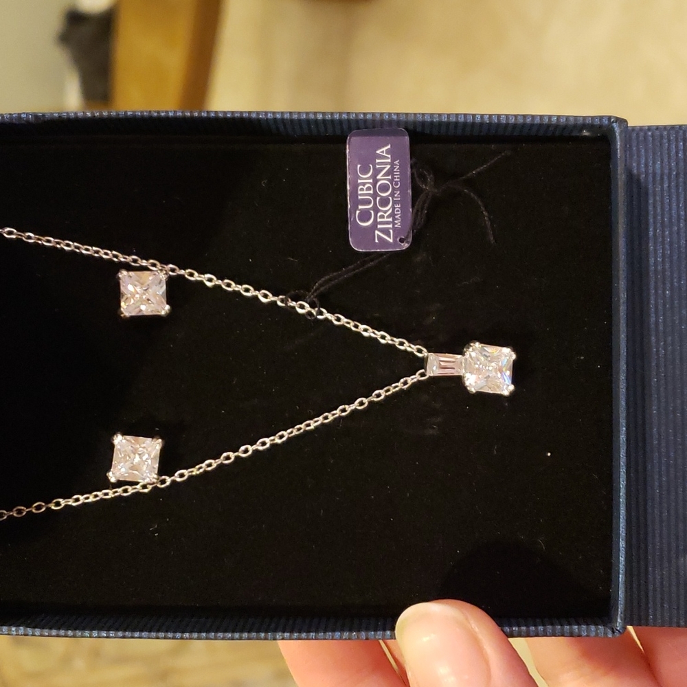 Sterling Silver Cubic Zirconia Set